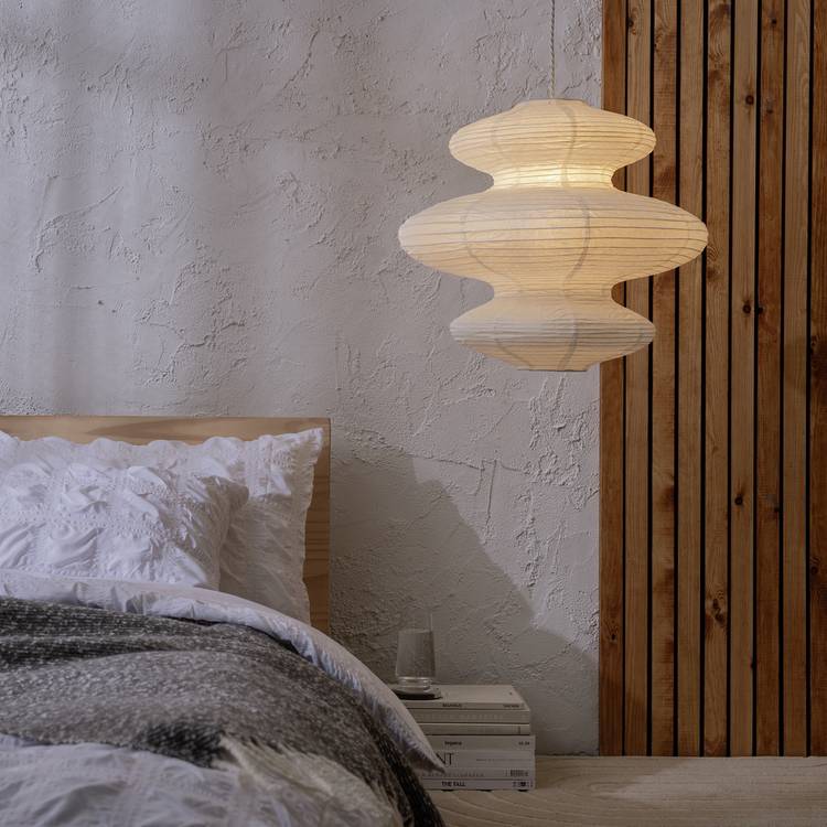 Habitat white paper three-tier lampshade 53.5cm, UK version