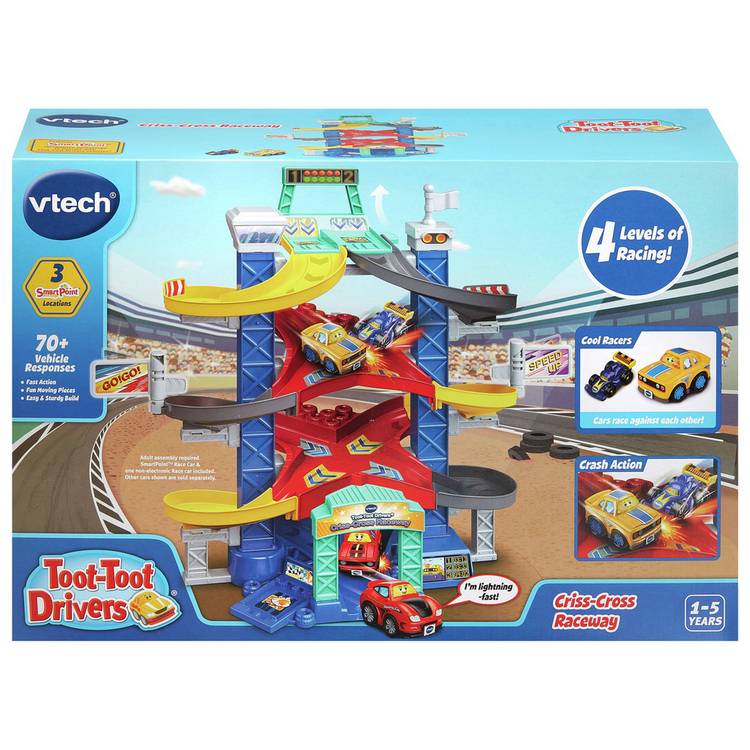 VTech Toot-Toot Criss-Cross Raceway toy - British product