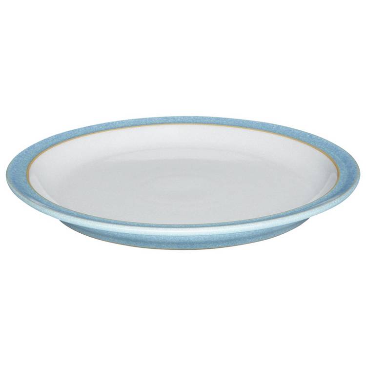 Denby dinner set blue and white 12 piece, imported from the UK
