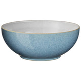 Denby dinner set blue and white 12 piece, imported from the UK
