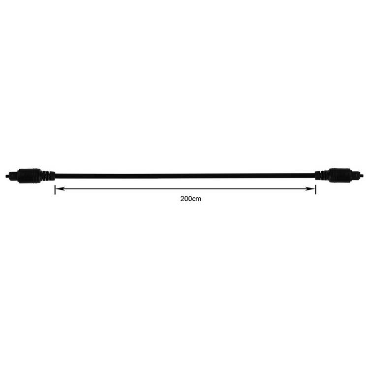 Audio optical cable 2m black, UK version