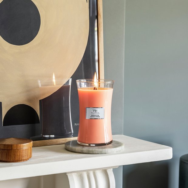 Woodwick large candle Manuka Nectar, imported from the UK