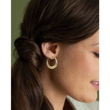 Revere two-tone creole hoop earrings 29mm - British product