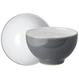 Denby Fossil Grey stoneware nibble bowls set of 4 (British brand)