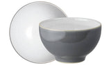 Denby Fossil Grey stoneware nibble bowls set of 4 (British brand)