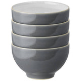 Denby Fossil Grey stoneware nibble bowls set of 4 (British brand)