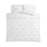 Argos Home pink tufted polka dot bedding set single (British brand)