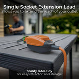 Masterplug extension lead 1 socket 15m (British brand)