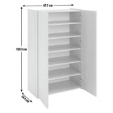 Argos Home Seville shoe storage cabinet grey oak 120cm - British product