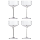 Habitat ribbed champagne coupe set, imported from the UK