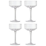 Argos Habitat Wide Ribbed Set of 4 Champagne Coupe Glasses- Buy online at McGrocer