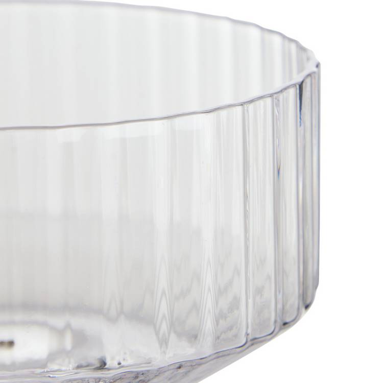 Habitat ribbed champagne coupe set, imported from the UK