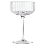 Habitat ribbed champagne coupe set, imported from the UK