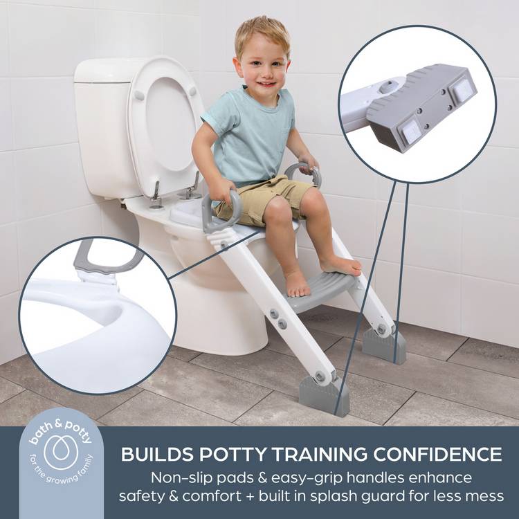 Dreambaby ladder potty trainer seat grey, imported from the UK