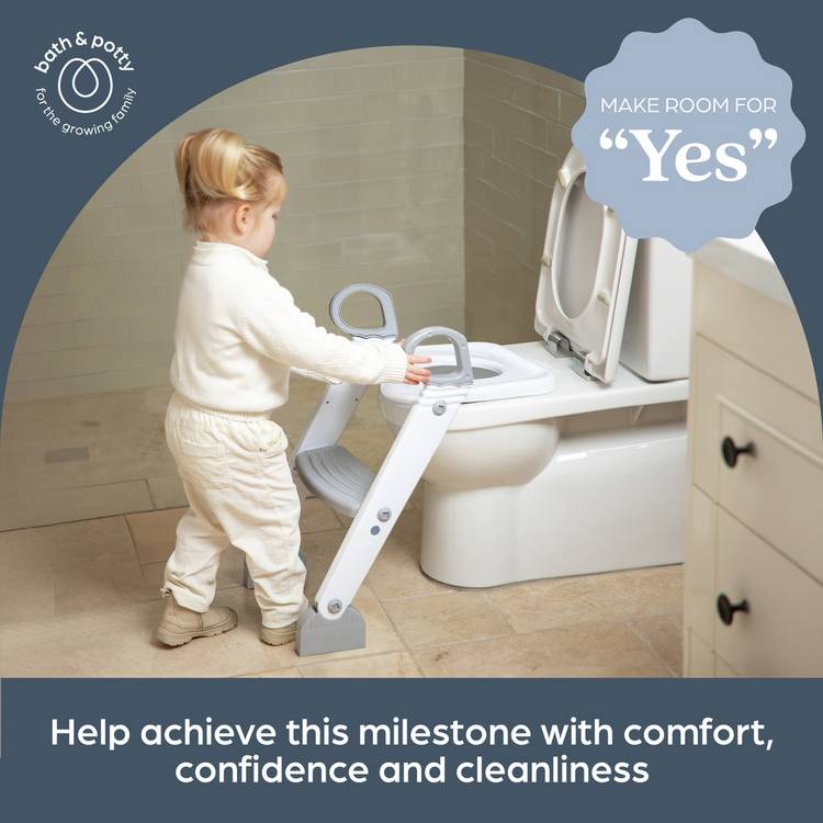 Dreambaby ladder potty trainer seat grey, imported from the UK