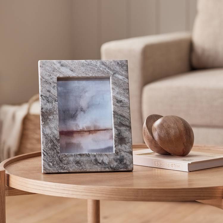 Habitat beige marble picture frame 5x7 - British product