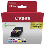 Argos Canon CLI-551 Ink Cartridges - Black & Colour- Buy online at McGrocer