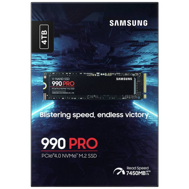Samsung 990 PRO 4TB internal SSD, imported from the UK