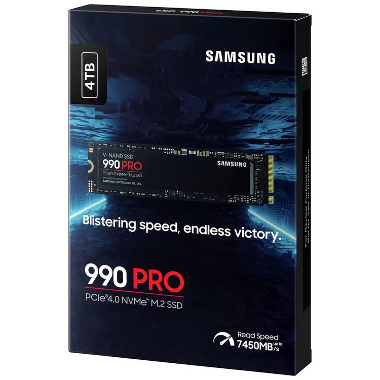 Samsung 990 PRO 4TB internal SSD, imported from the UK