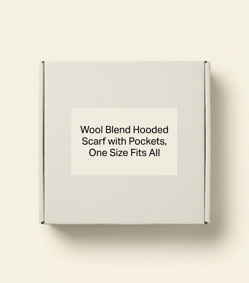 Burberry wool-blend logo hooded scarf 200cm, imported from the UK