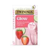 Holland & Barrett Twinings Superblends Glow Strawberry and Cucumber Herbal Infusion Tea Bags 20 Count- Buy online at McGrocer