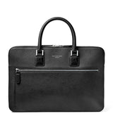 Harrods Aspinal of London Leather Connaught Briefcase- Buy online at McGrocer