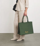 Harrods large cotton logo tote bag, UK version
