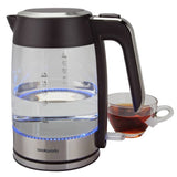 Cookworks glass stainless steel kettle 1.7L, imported from the UK