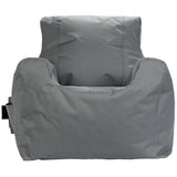 Kaikoo large grey bean bag chair with storage pocket (British brand)