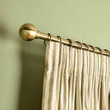 Argos Home brass extendable curtain pole antique finish 120-210cm (British brand)