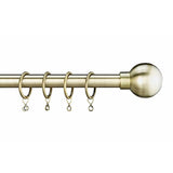 Argos Home brass extendable curtain pole antique finish 120-210cm (British brand)