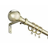 Argos Home brass extendable curtain pole antique finish 120-210cm (British brand)
