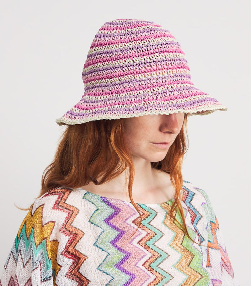 Missoni crochet stripe bucket hat, UK version