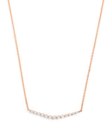 Harrods Harrods Rose Gold and Diamond Graduating Pendant Necklace (0.50ct)- Buy online at McGrocer