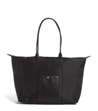 Harrods medium nylon tote bag with leather trim - British product