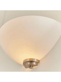 Gallery Home Perth wall light with chrome and white glass, UK version