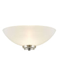 Gallery Home Perth wall light with chrome and white glass, UK version