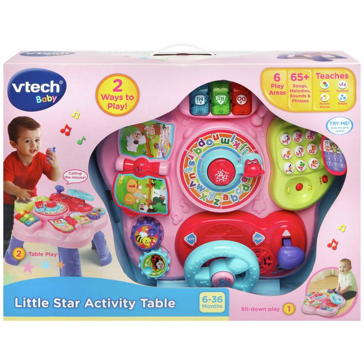 VTech Little Star activity table in pink - British product