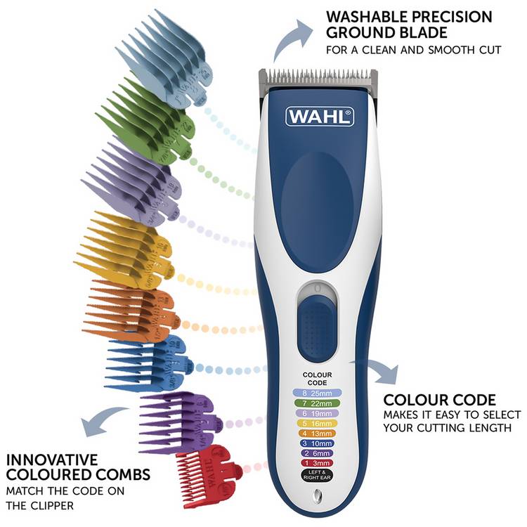 Wahl Colour Pro Cordless hair clipper - British product