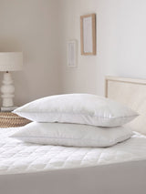 Sleep In Silk Soft 100% Cotton Firm Bed Pillows Set of 2