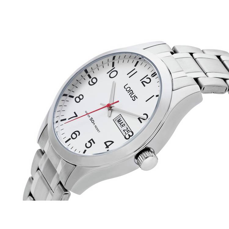 Lorus silver stainless steel bracelet watch, UK version