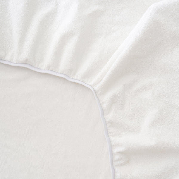 The Tiny Bed Co fitted mattress protector cot 97x78cm, imported from the UK