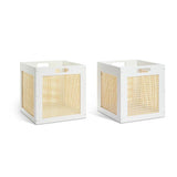 Habitat set of 2 rattan square storage boxes, UK version