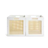 Habitat set of 2 rattan square storage boxes, UK version
