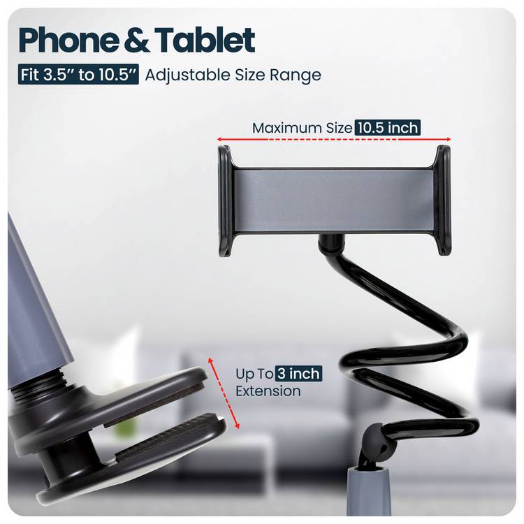 Swipe Lazy Arm 2 gooseneck holder for smartphones and tablets - British product