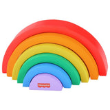 Fisher-Price wooden stacking rainbow toy - British product