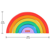 Fisher-Price wooden stacking rainbow toy - British product