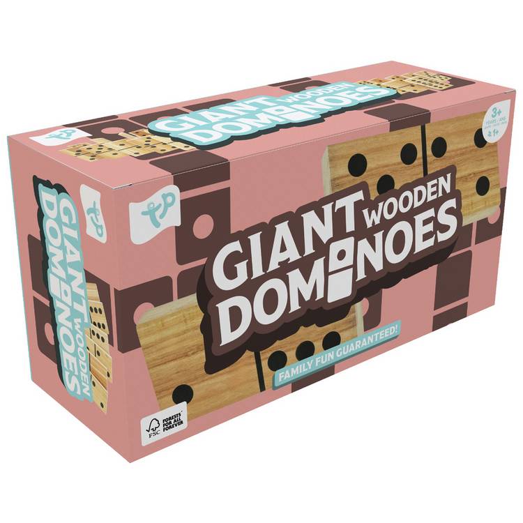TP Giant Wooden Dominoes 28-tile set, UK version