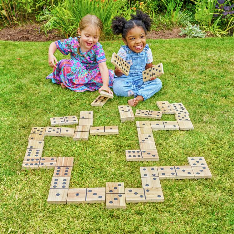 TP Giant Wooden Dominoes 28-tile set, UK version