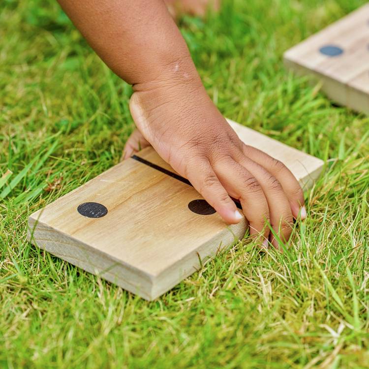 TP Giant Wooden Dominoes 28-tile set, UK version